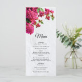 Bougainvillea Mediterranean Greek Island Wedding Menu (Staand voorkant)