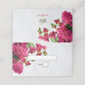 Bougainvillea Mediterranean Greek Island Wedding Plaatskaartje (Buitenkant ongevouwen)