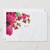 Bougainvillea Mediterranean Greek Island Wedding Save The Date (Achterkant)