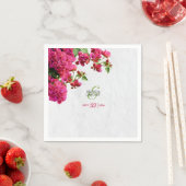 Bougainvillea Mediterranean Greek Island Wedding Servet (Insitu)