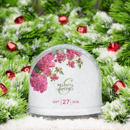 Bougainvillea Mediterranean Greek Island Wedding Sneeuwbol (Kerstmis)