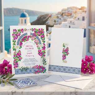 Bougainvillea Middellandse zee bruiloftsfeest Kaart