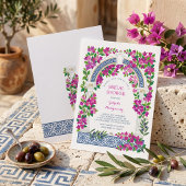 Bougainvillea Middellandse zee bruiloftsfeest Kaart