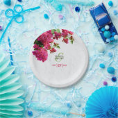 Bougainvillea Middellandse Zee Griekse Eiland Trou Papieren Bordje (Feest)