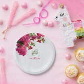 Bougainvillea Middellandse Zee Griekse Eiland Trou Papieren Bordje (Feest)