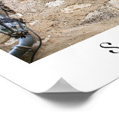 Bougainvillea op Window Poster (Hoek)