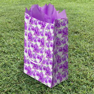Bougainvillea paarse bloem waterverf patroon klein cadeauzakje
