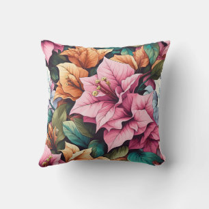 Bougainvillea paarse en groene blad kussen