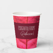 Bougainvillea Paper cup Papieren Bekers (Achterkant)