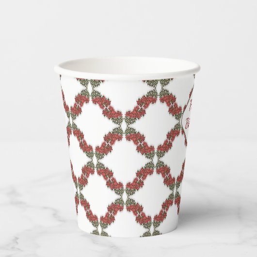 Bougainvillea Paper Cups Papieren Bekers (Voorkant)