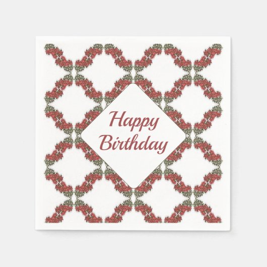 Bougainvillea Paper Napkins Servet (Voorkant)