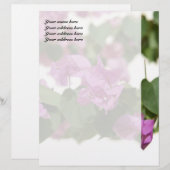 Bougainvillea Persoonlijk Briefpapier Custom Briefhoofd (Voorkant / Achterkant)