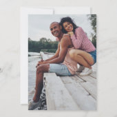 Bougainvillea Photo Summer Wedding Save The Date (Achterkant)