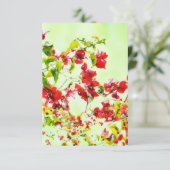 Bougainvillea Pink Flower Art Flat Note Kaart (Staand voorkant)