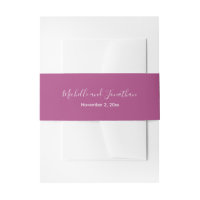 Bougainvillea Pink Wedding Belly Band