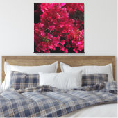 Bougainvillea Red Tropical Vining Shrub Foto Canvas Afdruk (Insitu (Slaapkamer))
