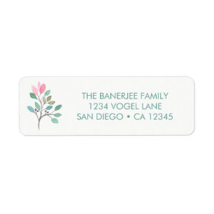 Bougainvillea retouradres label