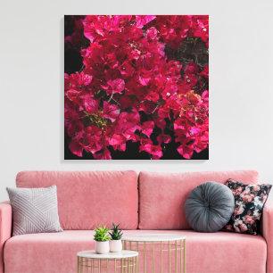Bougainvillea Rode Tropische Klimmende Heester Fot Canvas Afdruk
