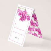 Bougainvillea roze bruiloft gast plaats tentkaarte kaart (Voorkant)