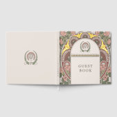 Bougainvillea Roze Groen Goud Huwelijk Gastenboek (Volledig)