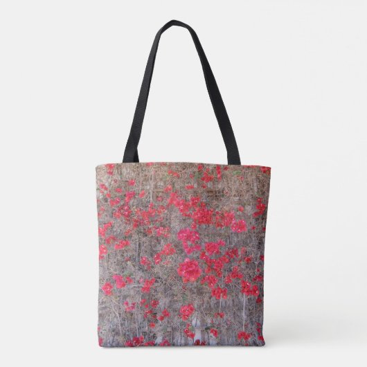 Bougainvillea San Diego Red Flowers Tote Bag (Achterkant)