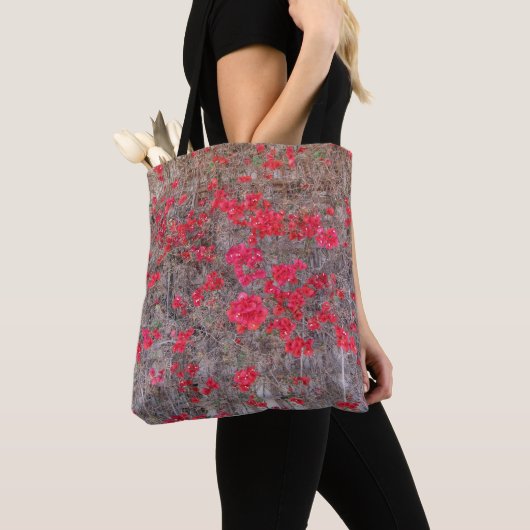 Bougainvillea San Diego Red Flowers Tote Bag (Dichtbij)