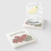 Bougainvillea Stone Onderzetter (Zijkant)