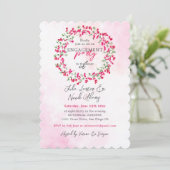 Bougainvillea Tropical Forest Engagement Party Kaart (Staand voorkant)