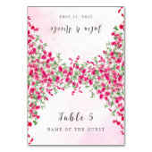 Bougainvillea Tropical Forest Wedding Place Card Kaart (Voorkant)