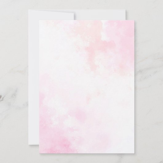 Bougainvillea Tropical Rainforest Engagement Party Kaart (Achterkant)