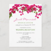 Bougainvillea tropische ontvangst ontsnapt briefkaart (Voorkant)