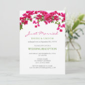 Bougainvillea tropische ontvangst ontsnapt kaart (Staand voorkant)