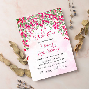 Bougainvillea Tropische Wilde Bloemen Shower Verja Kaart