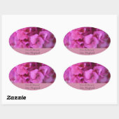 Bougainvillea volledige boekenplaat ovale sticker (Vel)