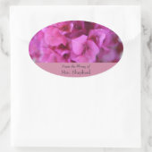 Bougainvillea volledige boekenplaat ovale sticker (Tas)