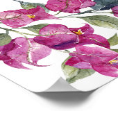 Bougainvillea Vrijgezellenfeest welkomstbord Poster (Hoek)