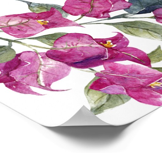 Bougainvillea Vrijgezellenfeest welkomstbord Poster (Hoek)