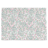 Bougainvillea Waterverf geschenktas Groot Cadeauzakje (Voorkant)