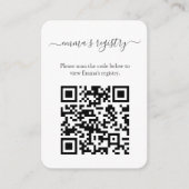 Bougainvillea Wedding BruidsDouche Details QR Code Informatiekaartje (Voorkant)