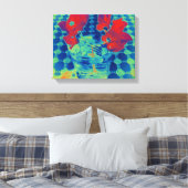 BOUGAINVILLEA WRAPPED CANVAS (Insitu (Slaapkamer))