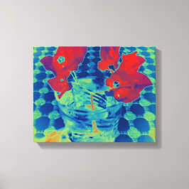 BOUGAINVILLEA WRAPPED CANVAS AFDRUK