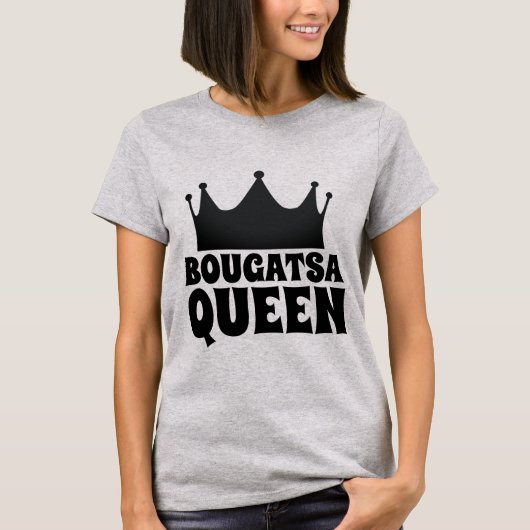 BOUGATSA GRIEK DESSERT QUEEN T-SHIRTS (Voorkant)