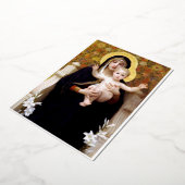 Bougereau Maagd en Kind Folie Feestdagenkaart (Gedraaid)