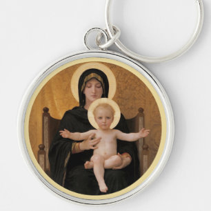 Bougereau Maria en Jezus Sleutelhanger