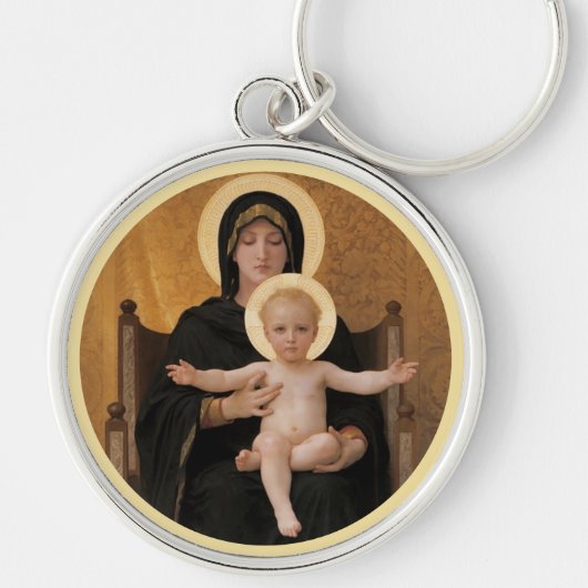 Bougereau Maria en Jezus Sleutelhanger (Voorkant)