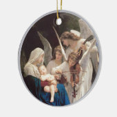Bougereau Maria Jezus en zingende Engelen Keramisch Ornament (Links)