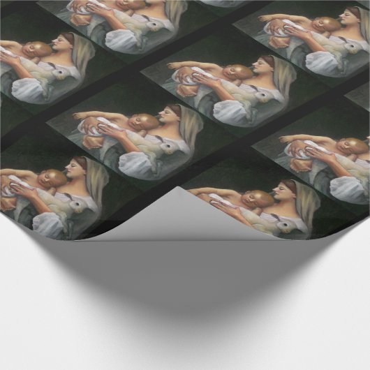 Bougeureau: Mijn kopie: Madonna en Child Cadeaupapier (Hoek)