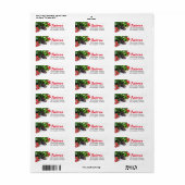 Boughs & Berries Holiday Return Address Label (Full Sheet)