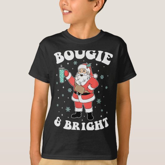 Bougie & Bright Funny Christmas Santa Claus T-shirt (Voorkant)