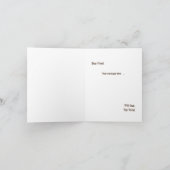 Bougie Brown Checkered Will you be my Bridesmaid Kaart (Binnen)